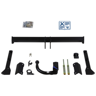 Attelage rotule démontable AUTO-HAK + faisceau TowTec spécifique 7 broches