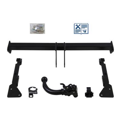 Attelage rotule démontable AUTO-HAK + faisceau TowTec universel 7 broches