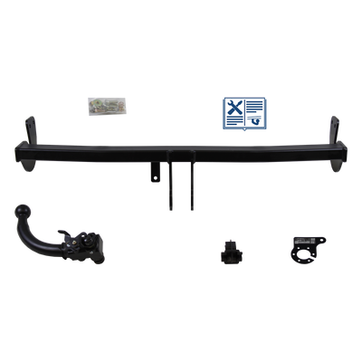 Attelage rotule démontable AUTO-HAK + faisceau TowTec spécifique 7 broches