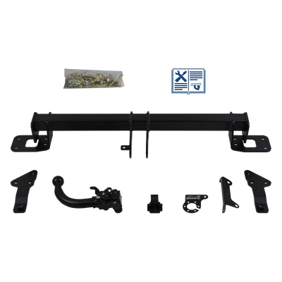 Attelage rotule démontable AUTO-HAK + faisceau TowTec spécifique 13 broches