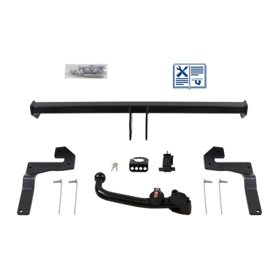 Attelage rotule démontable Oris + faisceau TowTec universel 7 broches