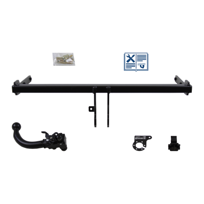 Attelage rotule démontable AUTO-HAK + faisceau TowTec universel 7 broches