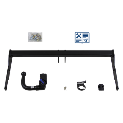 Attelage rotule démontable AUTO-HAK + faisceau TowTec spécifique 7 broches