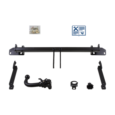 Attelage rotule démontable AUTO-HAK + faisceau TowTec spécifique 7 broches