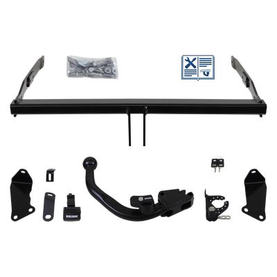 Attelage rotule démontable Brink + faisceau TowTec spécifique 7 broches
