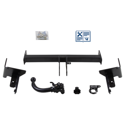 Attelage rotule démontable AUTO-HAK + faisceau TowTec spécifique 13 broches