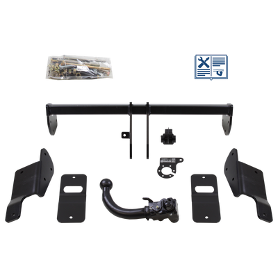 Attelage rotule démontable AUTO-HAK + faisceau TowTec spécifique 7 broches