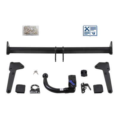 Attelage rotule démontable AUTO-HAK + faisceau TowTec universel 7 broches