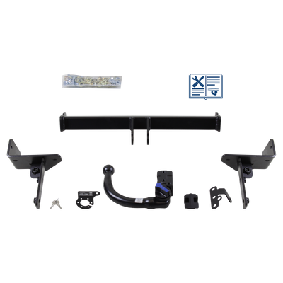 Attelage rotule démontable AUTO-HAK + faisceau TowTec universel 7 broches