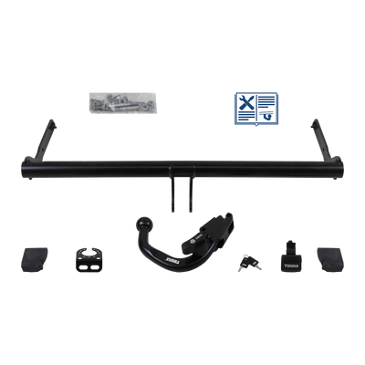 Attelage rotule démontable Brink + faisceau TowTec universel 7 broches