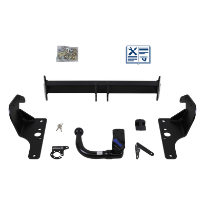 Attelage rotule démontable AUTO-HAK + faisceau TowTec universel 7 broches