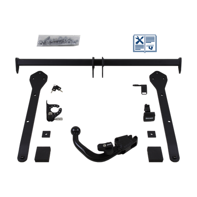 Attelage rotule démontable Brink + faisceau TowTec spécifique 7 broches