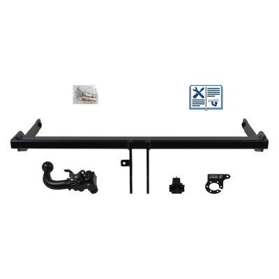 Attelage rotule démontable AUTO-HAK + faisceau TowTec spécifique 13 broches