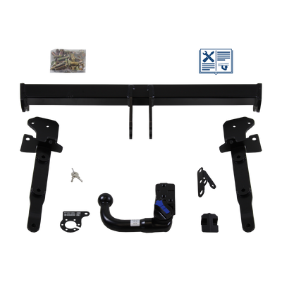 Attelage rotule démontable AUTO-HAK + faisceau TowTec universel 7 broches