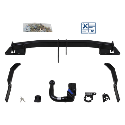 Attelage rotule démontable AUTO-HAK + faisceau TowTec spécifique 7 broches