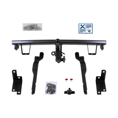 Attelage rotule démontable Westfalia + faisceau TowTec spécifique 13 broches