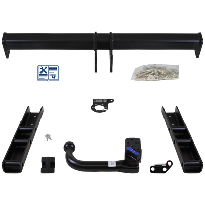 Attelage rotule démontable AUTO-HAK + faisceau TowTec spécifique 13 broches