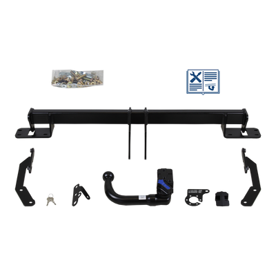 Attelage rotule démontable AUTO-HAK + faisceau TowTec spécifique 13 broches