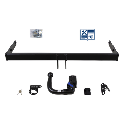 Attelage rotule démontable AUTO-HAK + faisceau TowTec spécifique 13 broches