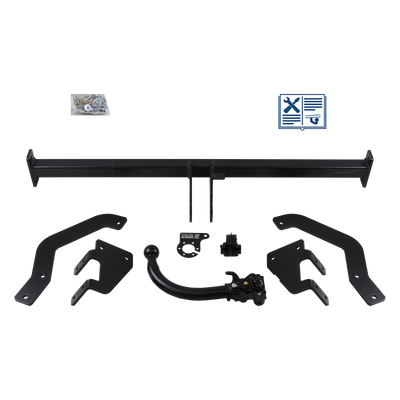 Attelage rotule démontable AUTO-HAK + faisceau TowTec universel 7 broches