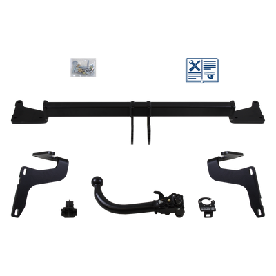 Attelage rotule démontable AUTO-HAK + faisceau TowTec universel 7 broches