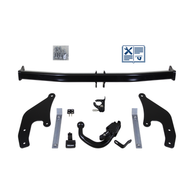 Attelage rotule démontable Brink + faisceau TowTec spécifique 7 broches