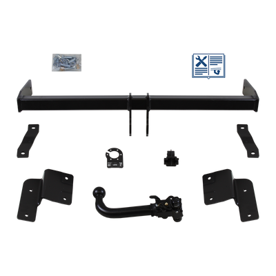 Attelage rotule démontable AUTO-HAK + faisceau TowTec universel 7 broches