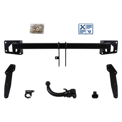 Attelage rotule démontable AUTO-HAK + faisceau TowTec universel 7 broches