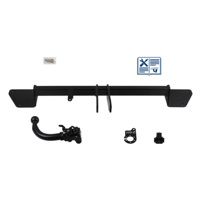 Attelage rotule démontable AUTO-HAK + faisceau TowTec spécifique 13 broches