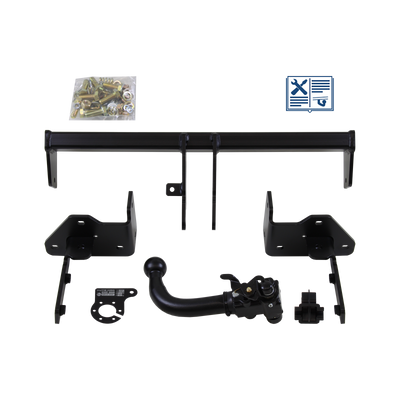 Attelage rotule démontable AUTO-HAK + faisceau TowTec spécifique 7 broches
