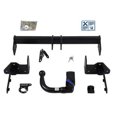 Attelage rotule démontable AUTO-HAK + faisceau TowTec spécifique 7 broches