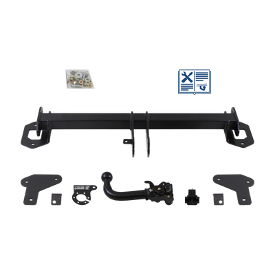 Attelage rotule démontable AUTO-HAK + faisceau TowTec spécifique 7 broches