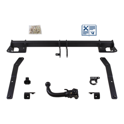 Attelage rotule démontable AUTO-HAK + faisceau TowTec spécifique 7 broches