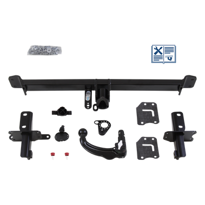 Attelage rotule démontable Oris + faisceau TowTec universel 7 broches