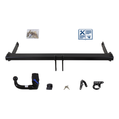 Attelage rotule démontable AUTO-HAK + faisceau TowTec spécifique 13 broches