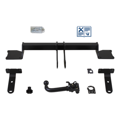 Attelage rotule démontable AUTO-HAK + faisceau TowTec spécifique 7 broches