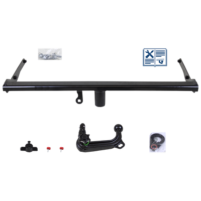 Attelage rotule démontable Westfalia + faisceau TowTec universel 7 broches