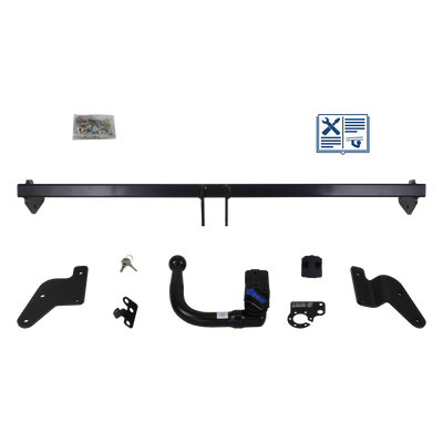 Attelage rotule démontable AUTO-HAK + faisceau TowTec spécifique 7 broches