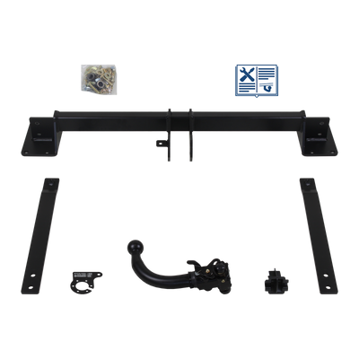 Attelage rotule démontable AUTO-HAK + faisceau TowTec spécifique 7 broches