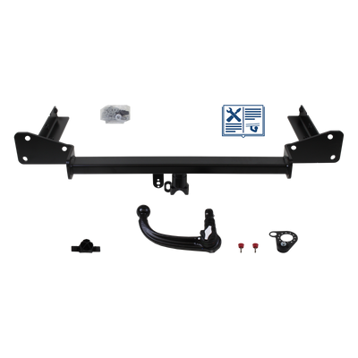 Attelage rotule démontable Oris + faisceau TowTec universel 7 broches