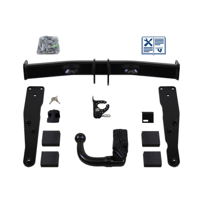 Attelage rotule démontable Brink + faisceau TowTec spécifique 7 broches