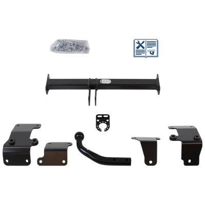 Attelage col de cygne Brink + faisceau TowTec universel 7 broches