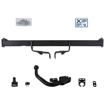 Attelage rotule démontable Brink + faisceau TowTec universel 7 broches