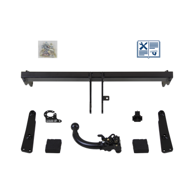 Attelage rotule démontable AUTO-HAK + faisceau TowTec universel 7 broches