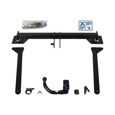 Attelage rotule démontable AUTO-HAK + faisceau TowTec spécifique 13 broches