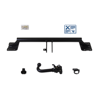 Attelage rotule démontable AUTO-HAK + faisceau TowTec universel 7 broches
