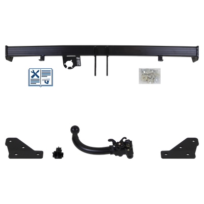 Attelage rotule démontable AUTO-HAK + faisceau TowTec universel 7 broches