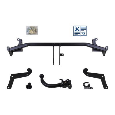 Attelage rotule démontable AUTO-HAK + faisceau TowTec universel 7 broches