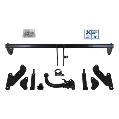 Attelage rotule démontable AUTO-HAK + faisceau TowTec universel 7 broches