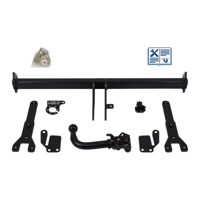 Attelage rotule démontable AUTO-HAK + faisceau TowTec spécifique 13 broches